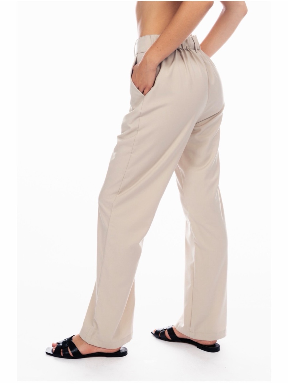 ElleandEmm Tan Trousers - Picture 2 of 4